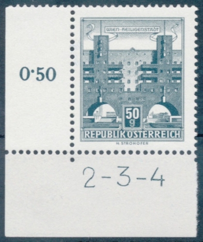 Briefmarke mit Symbolzahl(en)